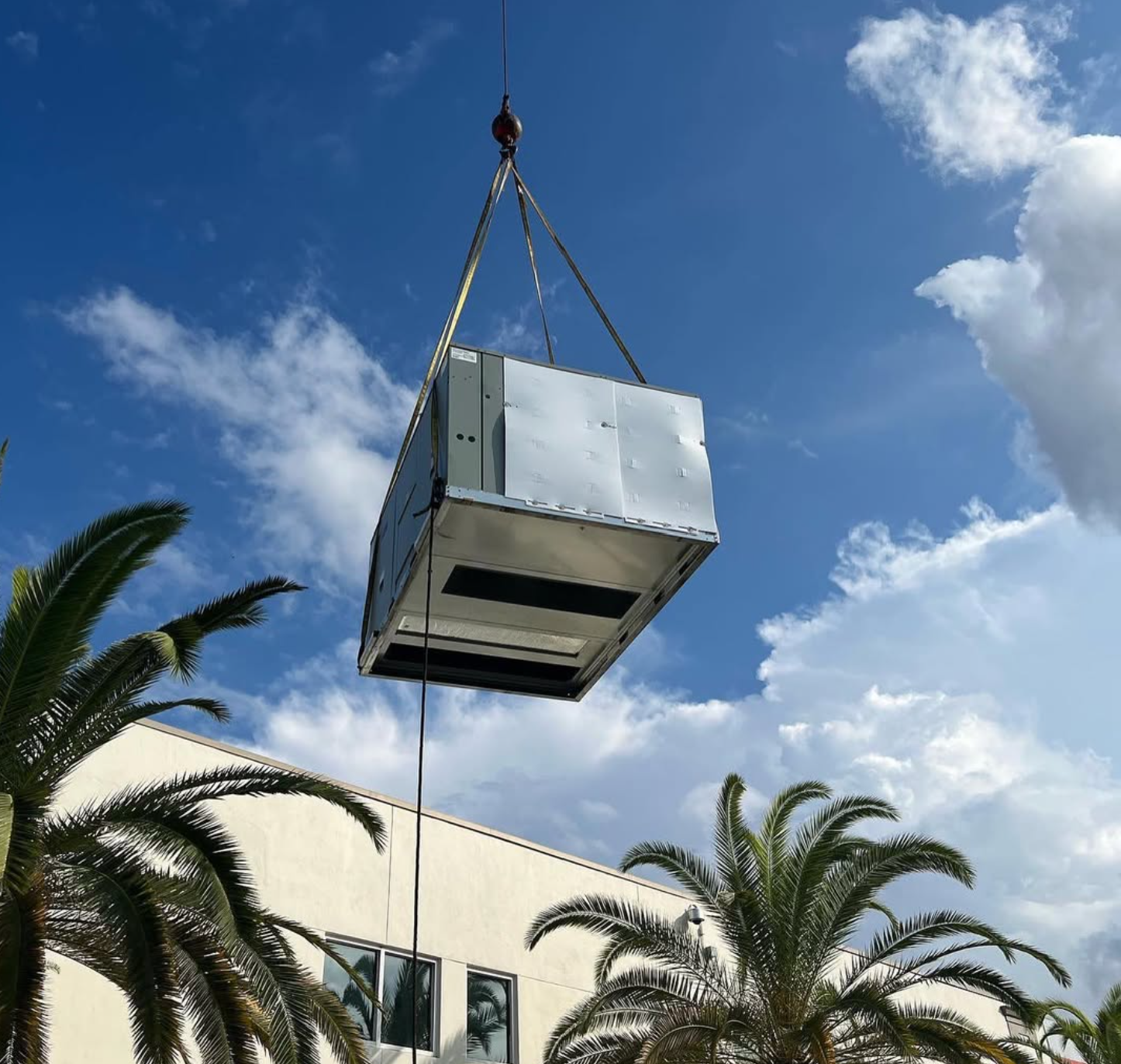 AC installation in progress